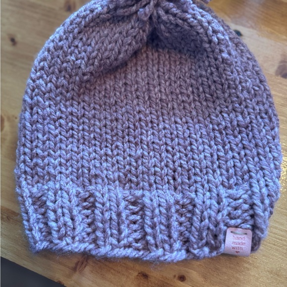 Accessories - Handmade Knit Women's Beanie - Lavender